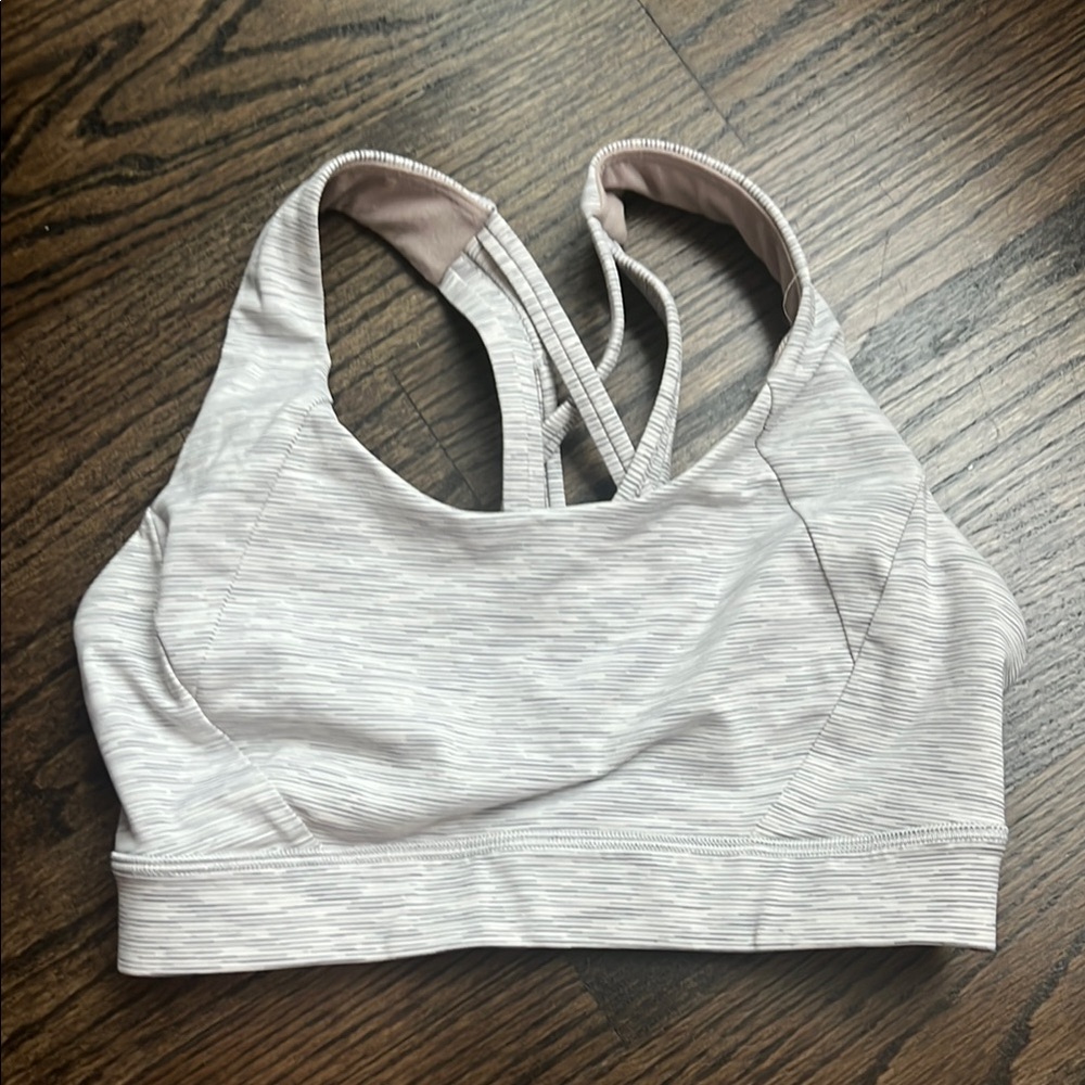 Lululemon Athletica Gray Sports Bra Moisture-Wicking Intimates